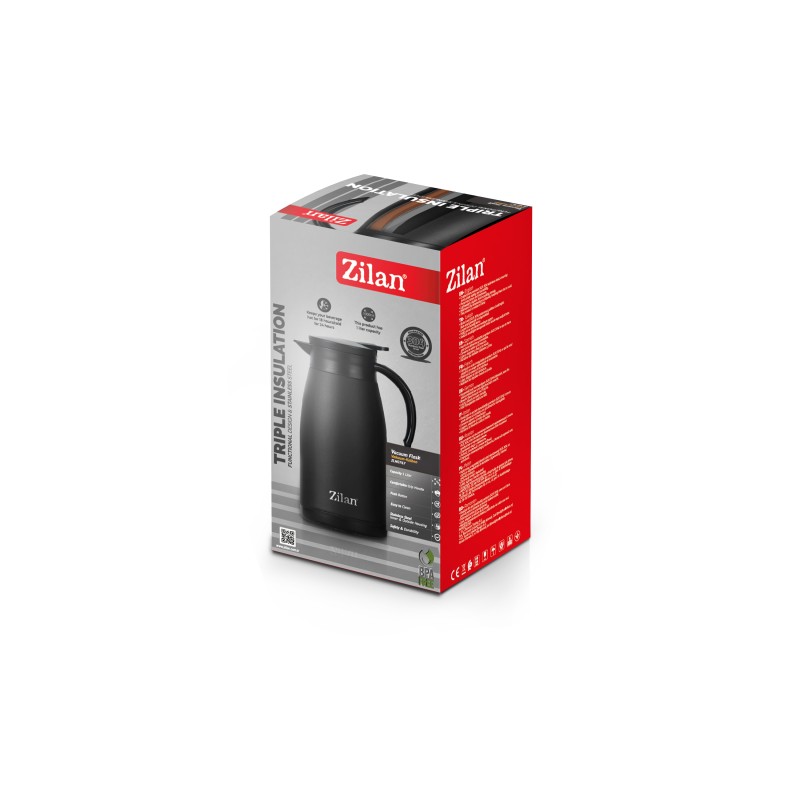 Termos Zilan ZLN0767 din inox, capacitate 1L, metine rece pana la 24 ore si cald pana la 18 ore