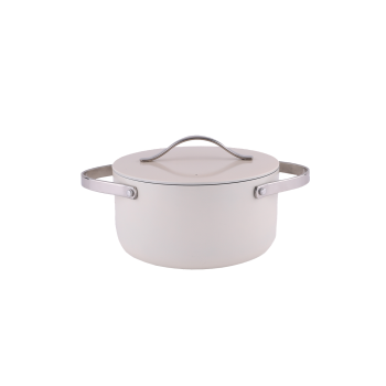 Oala Zilan ZLN0866 din 5 straturi de material, 20 cm diametru, capacitate 2.7l, Otel inoxidabil, Manere nituite