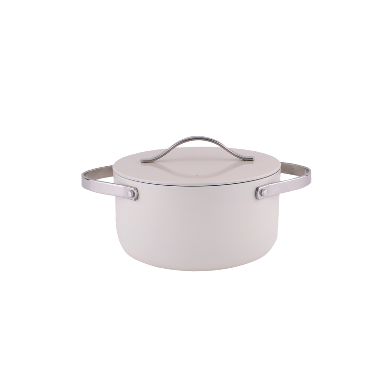 Oala Zilan ZLN0866 din 5 straturi de material, 20 cm diametru, capacitate 2.7l, Otel inoxidabil, Manere nituite