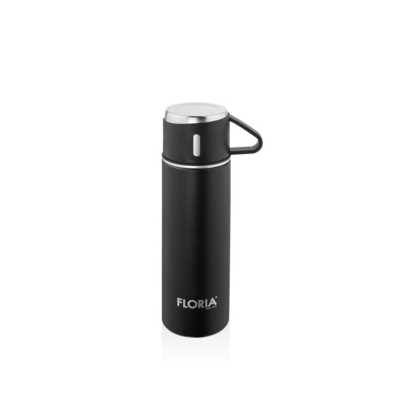 Termos Zilan ZLN0743 din inox, capacitate 500ml, 3 capace care pot fi folosite pe post de cana