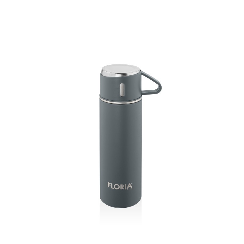 Termos Zilan ZLN0745 din inox, capacitate 500ml, 3 capace care pot fi folosite pe post de cana