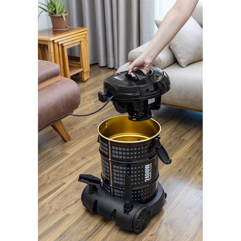 Aspirator Zilan ZLN2006, Putere 2400W, Putere aspirare 200W, Fara sac, Functie de suflare, Capacitate 21L