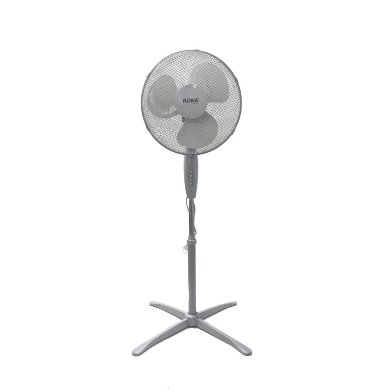 Ventilator cu picior Floria ZLN-0996, 3 trepte de viteza, inaltime reglabila, Rotire stanga-dreapta, Unghi inclinare reglabil, 40W
