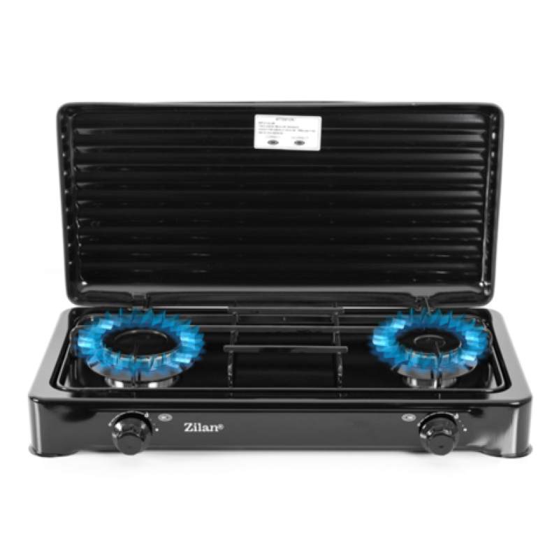 Aragaz 2 ochiuri ZILAN ZLN-0025,culoare negru utilizare numai GPL butelie,