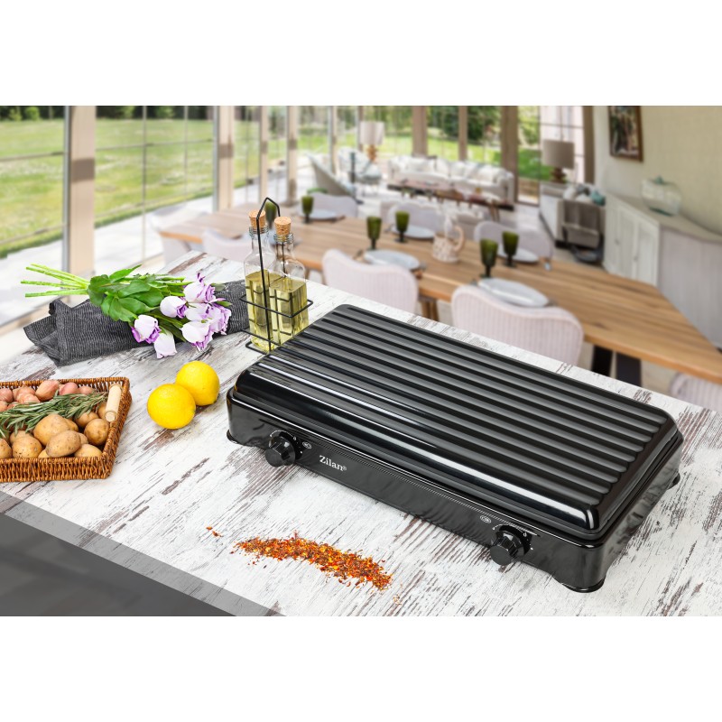 Aragaz 2 ochiuri ZILAN ZLN-0025,culoare negru utilizare numai GPL butelie,