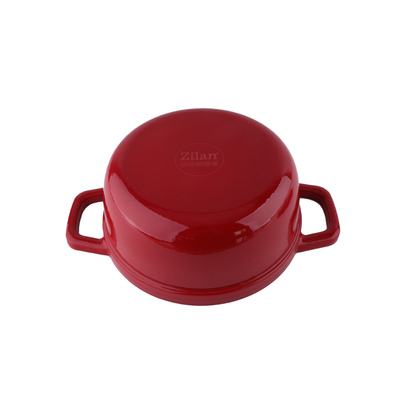 Oala Zilan ZLN0941, Din fier turnat sub presiune puternica, 2.6L, Diametru 22 cm, Inaltime 10 cm, Compatibila cuptor si masina de spalat vase