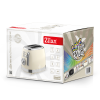 Prajitor de paine Retro Zilan ZLN1191, 2 felii de paine, 850W, 6 trepte de temperatura si timer, dezghetare, reincalzire, picioruse antiderapante