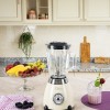 Blender Retro Zilan ZLN1207, putere 500W, capacitate 1.5L, 2 trepte de viteza, functie Pulse, vas din sticla, lame din otel inoxidabil