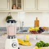 Blender Retro Zilan ZLN1207, putere 500W, capacitate 1.5L, 2 trepte de viteza, functie Pulse, vas din sticla, lame din otel inoxidabil