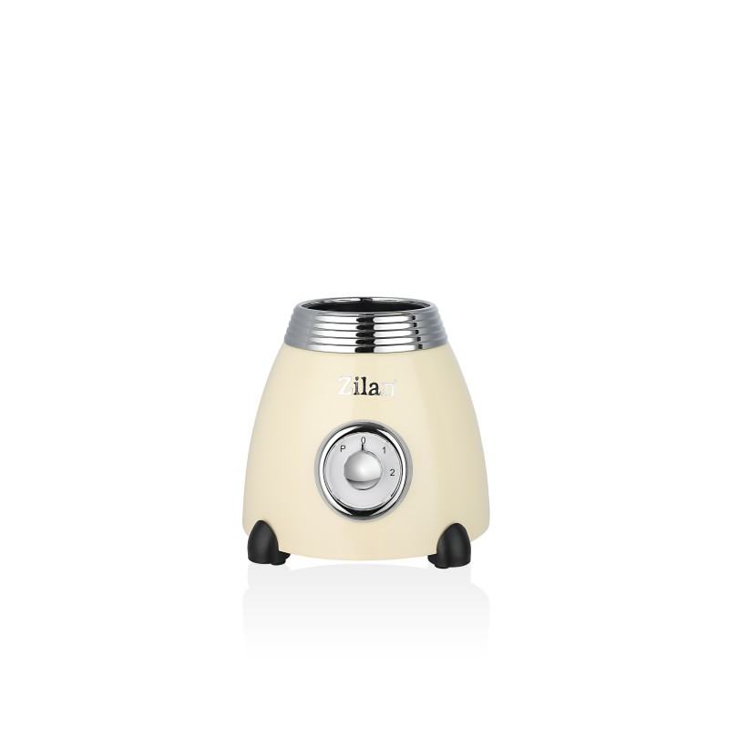 Blender Retro Zilan ZLN1207, putere 500W, capacitate 1.5L, 2 trepte de viteza, functie Pulse, vas din sticla, lame din otel inoxidabil