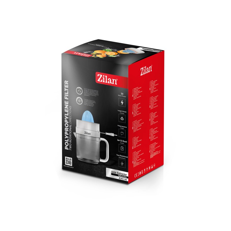 Storcator de citrice Zilan ZLN1146, motor AC, 30W, rotatie in 2 directii, zgomot 80dB