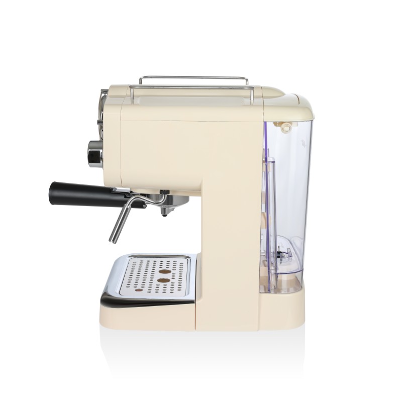 Espressor manual Zilan ZLN2992 Crem,15 Bar, 1.25 l, 1100W, Design Retro