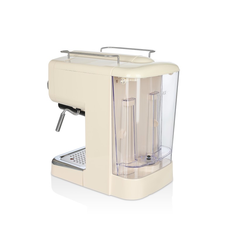 Espressor manual Zilan ZLN2992 Crem,15 Bar, 1.25 l, 1100W, Design Retro