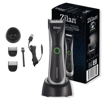 Aparat de tuns Trimmer Zilan ZLN8849 Priapos, Indicator LED cu 2 culori, Otel inoxidabil, Protectie IPx5, Incarcare rapida