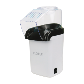 Aparat pentru facut popcorn Floria ZLN9044, BPA FREE, capacitate 60 de grame, 1200W, Alb