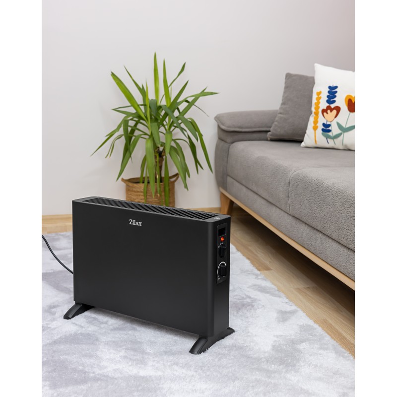 Convector electric Zilan ZLN2044, 2 trepte de viteza 1250W-2000W, termostat reglabil, protectie la supraincalzire