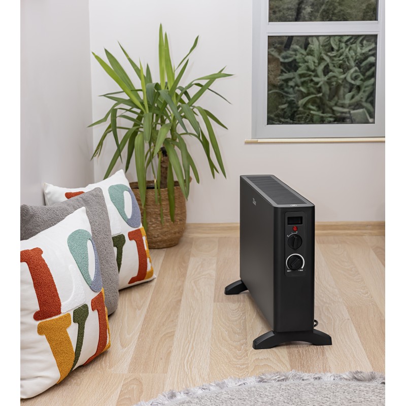 Convector electric Zilan ZLN2044, 2 trepte de viteza 1250W-2000W, termostat reglabil, protectie la supraincalzire