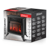 Semineu electric Zilan ZLN2051, 2 trepte de putere 1900W, element de incalzire PTC, afisaj realistic