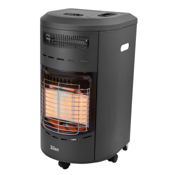 Soba electrica si gaz Zilan ZLN2020, aprindere piezoelectrica, termostat, protectii de siguranta, 4200W