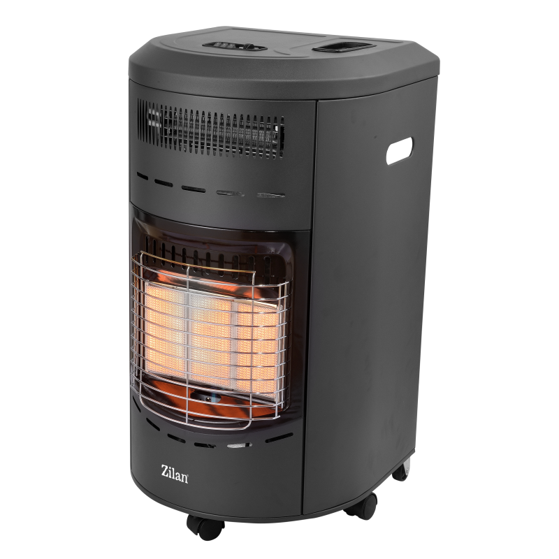 Soba electrica si gaz Zilan ZLN2020, aprindere piezoelectrica, termostat, protectii de siguranta, 4200W