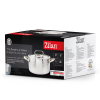 Cratita din inox Zilan ZLN1320, 4.5L, Diametru 24 cm, Manere nituite, Compatibil gaz, inductie  electric, Compatibil masina de spalat vase