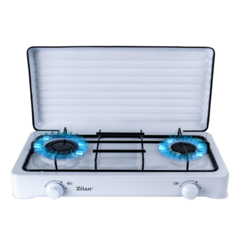 Aragaz 2 ochiuri ZILAN ZLN-0025, culoare alb utilizare numai GPL butelie,