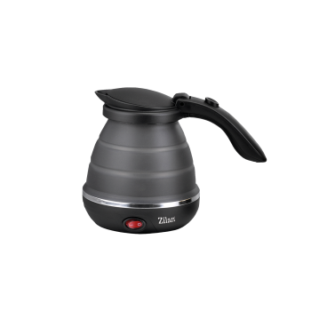 Fierbator pliabil Zilan ZLN1986 pentru voiaj, Putere 750W, Capacitate 0.5L, Protectie la supraincalzire, Baza din inox si carcasa din silicon durabil