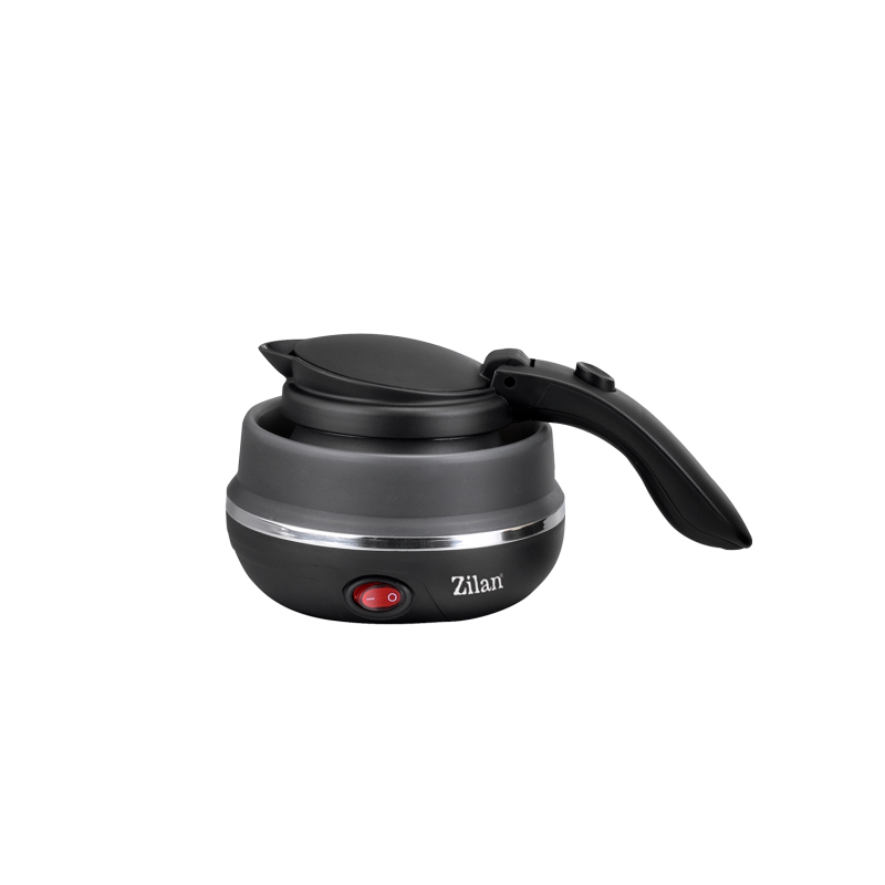 Fierbator pliabil Zilan ZLN1986 pentru voiaj, Putere 750W, Capacitate 0.5L, Protectie la supraincalzire, Baza din inox si carcasa din silicon durabil