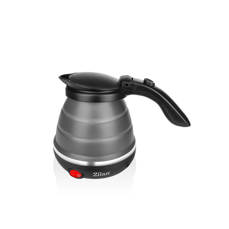 Fierbator pliabil Zilan ZLN1986 pentru voiaj, Putere 750W, Capacitate 0.5L, Protectie la supraincalzire, Baza din inox si carcasa din silicon durabil