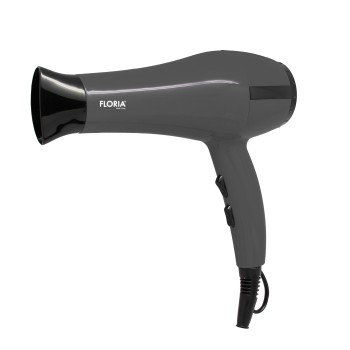 Uscator de par FLORIA, ZLN-8986, Putere 1800 W, 2 Trepte de viteza, 3 Trepte de temperatura, Gri