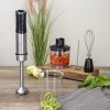 Mixer vertical 5 in 1 Zilan ZLN3939, Putere 1200W, 12 trepte de viteza, Functie Turbo, Afisaj digital, Inox