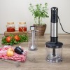 Mixer vertical 5 in 1 Zilan ZLN3939, Putere 1200W, 12 trepte de viteza, Functie Turbo, Afisaj digital, Inox