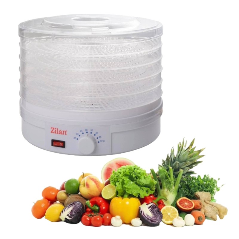 Deshidrator alimente, ZİLAN ZLN-9645,Alb 245W,
