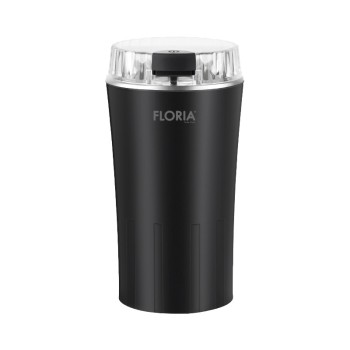 Rasnita de cafea Floria ZLN2396, Putere 350W, Capacitate 250ml, 60g, Lame din otel inoxidabil, Negru