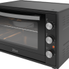 Cuptor electric Zilan ZLN2433, Putere 2000W, Capacitate 65L, Geam dublu, Timer, Termostat, 3 trepte putere, interior emailat, Negru