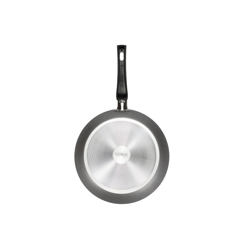 Tigaie aluminiu Floria ZLN2009 pentru clatite, Diametru 24 cm, 2 straturi Non-Stick, Maner din bachelita, Compatibil masina de spalat vase