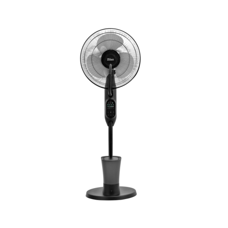 Ventilator Zilan ZLN0977 cu pulverizare, Capacitate apa 2.8L, 3 trepte de viteza, 3 moduri presetate, Timer, Telecomanda, Putere 75W