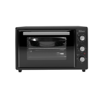 Cuptor electric Zilan ZLN5323 Gusto, Capacitate 35L, Temperatura maxima 250C, Timer, Element incalzire ascuns, Putere 1800W, Negru