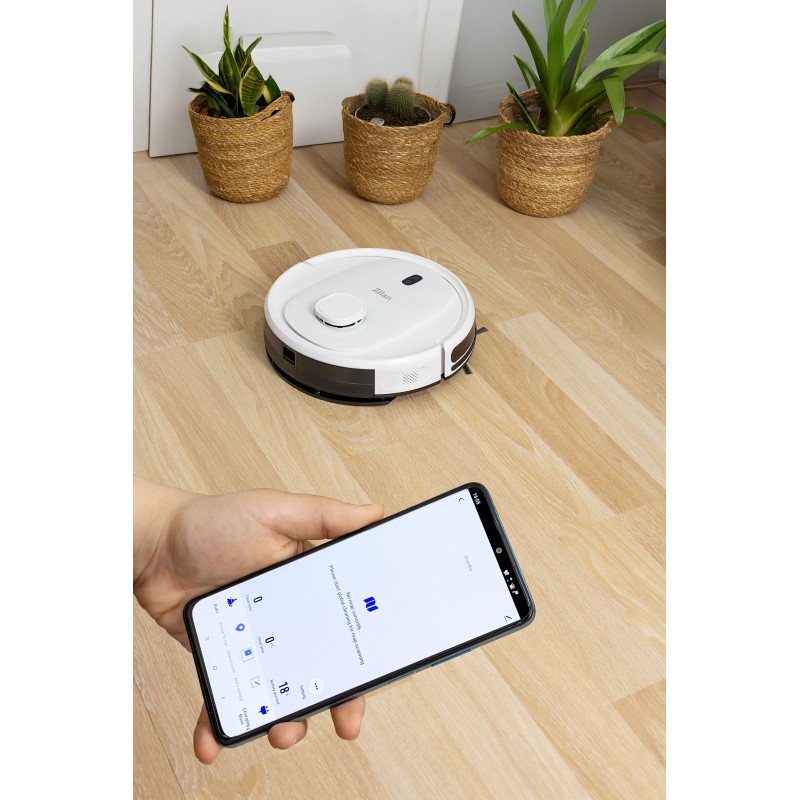 Aspirator robot Zilan ZLN5400, Putere aspirare 2700pa, Zgomot sub 68dB, 3 nivel putere, conexiune Wi-Fi, Baterie 3200mAh