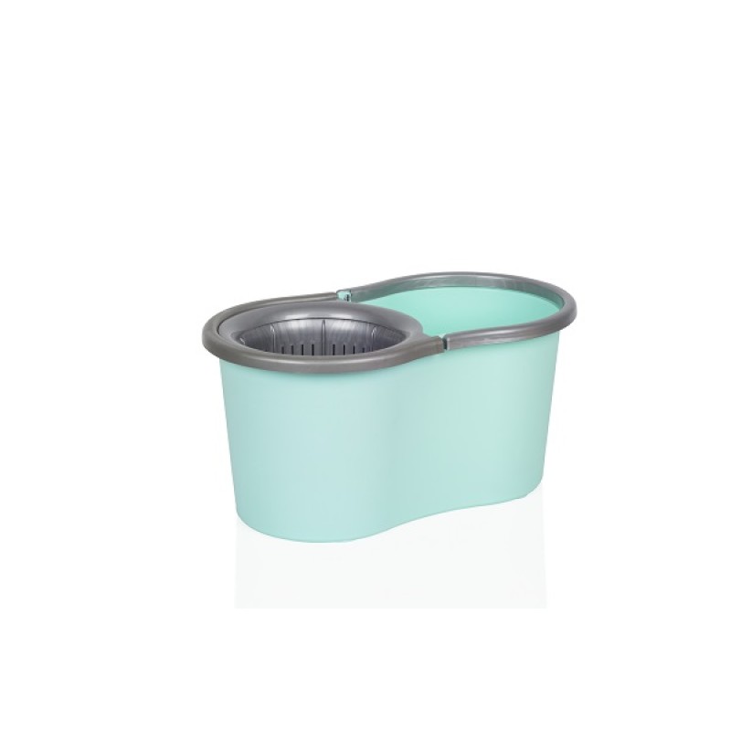 Galeata magic mop LISA ZLN-1389, Mop rotativ 360 grade, Capacitate galeata 17L, Bleu