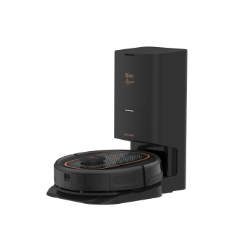 Aspirator robot Zilan ZLN5500 Aurum cu statie de colectare praf, Putere 600W, 3 trepte putere, baterie 3200mAh, Control Vocal, WiFi