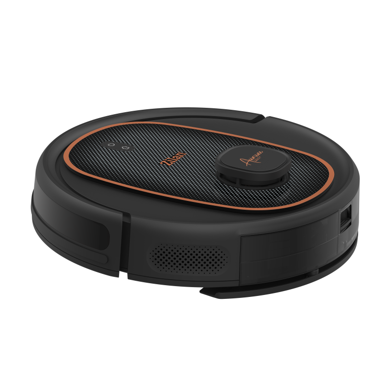 Aspirator robot Zilan ZLN5500 Aurum cu statie de colectare praf, Putere 600W, 3 trepte putere, baterie 3200mAh, Control Vocal, WiFi