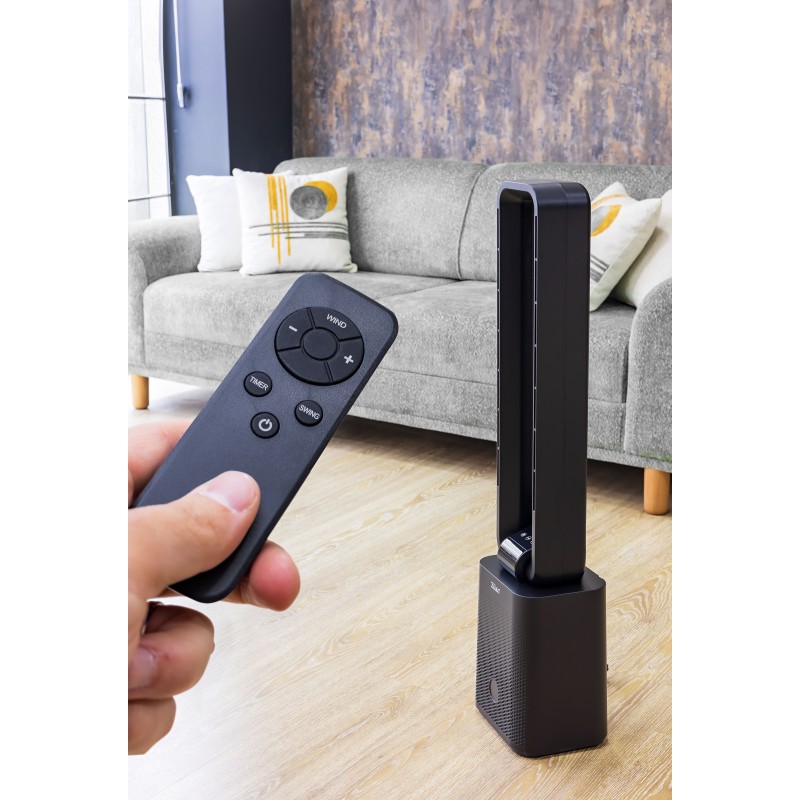 Ventilator turn Zilan ZLN1087 fara palete, Timer, Display LED, Telecomanda, 50W