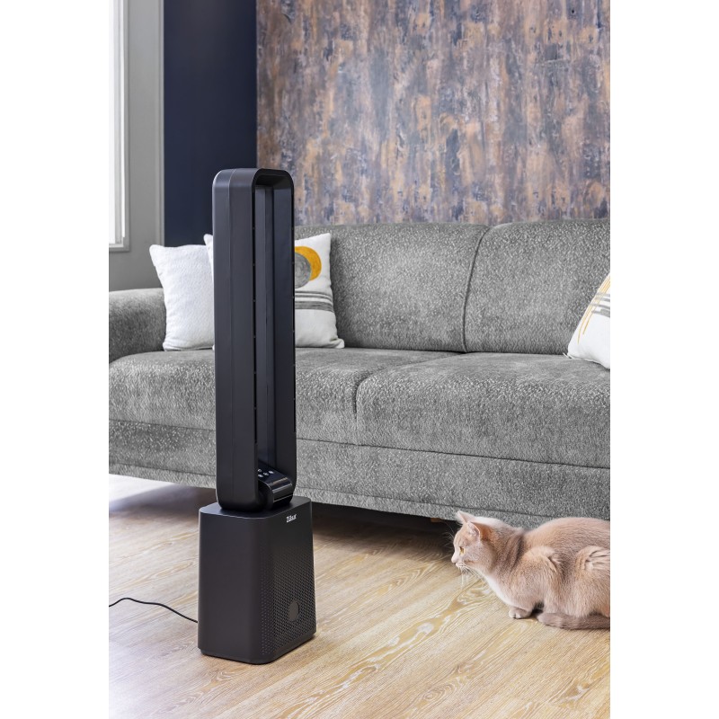 Ventilator turn Zilan ZLN1087 fara palete, Timer, Display LED, Telecomanda, 50W