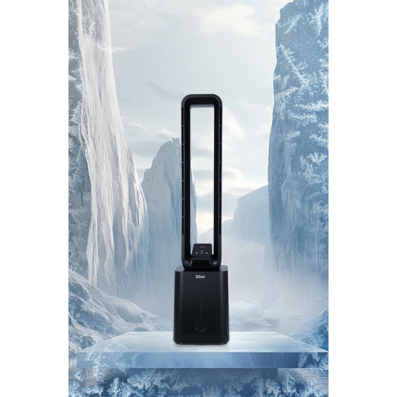 Ventilator turn Zilan ZLN1087 fara palete, Timer, Display LED, Telecomanda, 50W