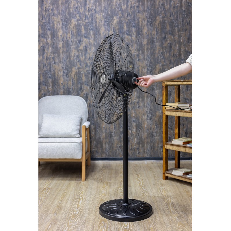 Ventilator Zilan ZLN2549 cu picior sau pentru perete, Diametru grilaj 68 cm, Putere 130W, Pozitie fixa sau oscilanta