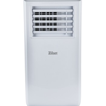 Aer conditionat portabil Zilan ZLN2495 Alb, functie de racire, dezumidificare si ventilatie, Telecomanda, 2 trepte de viteza, 7000 BTU