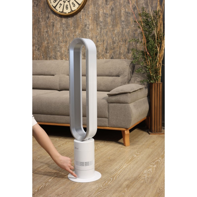 Ventilator turn fara palete Zilan ZLN2426, 10 trepte viteza, Telecomanda inclusa, Timer, Silentios, Putere 22W