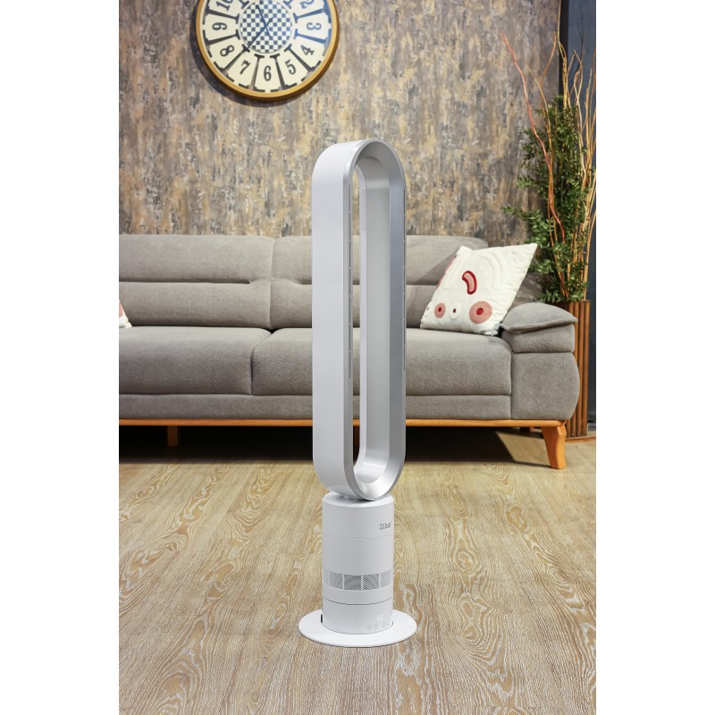 Ventilator turn fara palete Zilan ZLN2426, 10 trepte viteza, Telecomanda inclusa, Timer, Silentios, Putere 22W