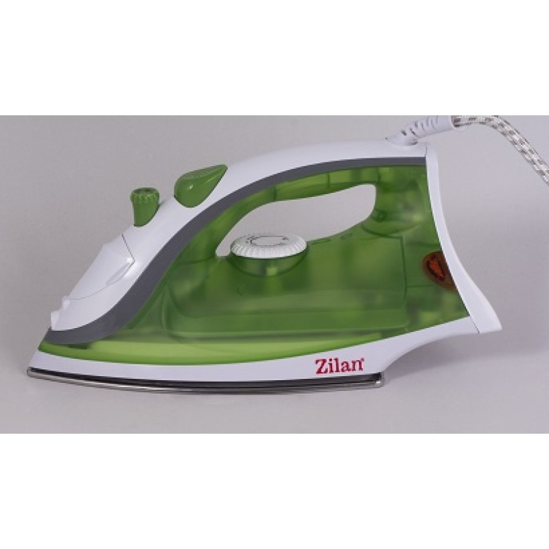 Fier de calcat talpa inox ZILAN ZLN-8410,Alb/ Verde 1600W,